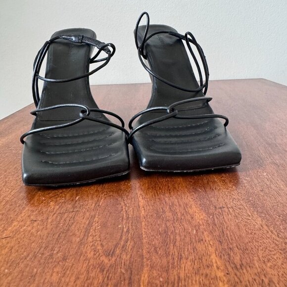 Gia Borghini Strappy Leather Wedge Sandal - Picture 5 of 11